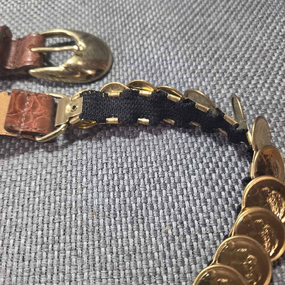 Vintage Women's Coin Belt Small Medium Fits 24
